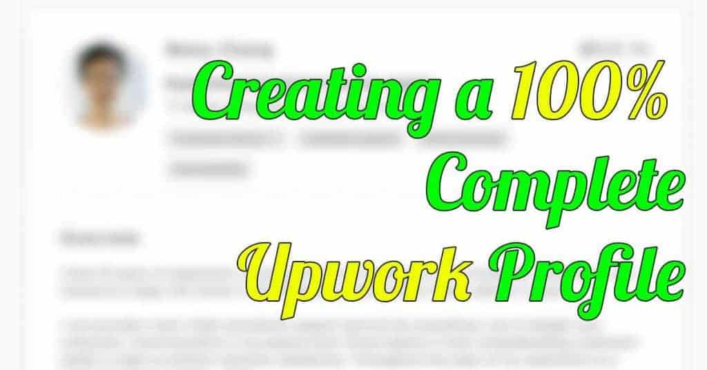 How to create an upwork profile