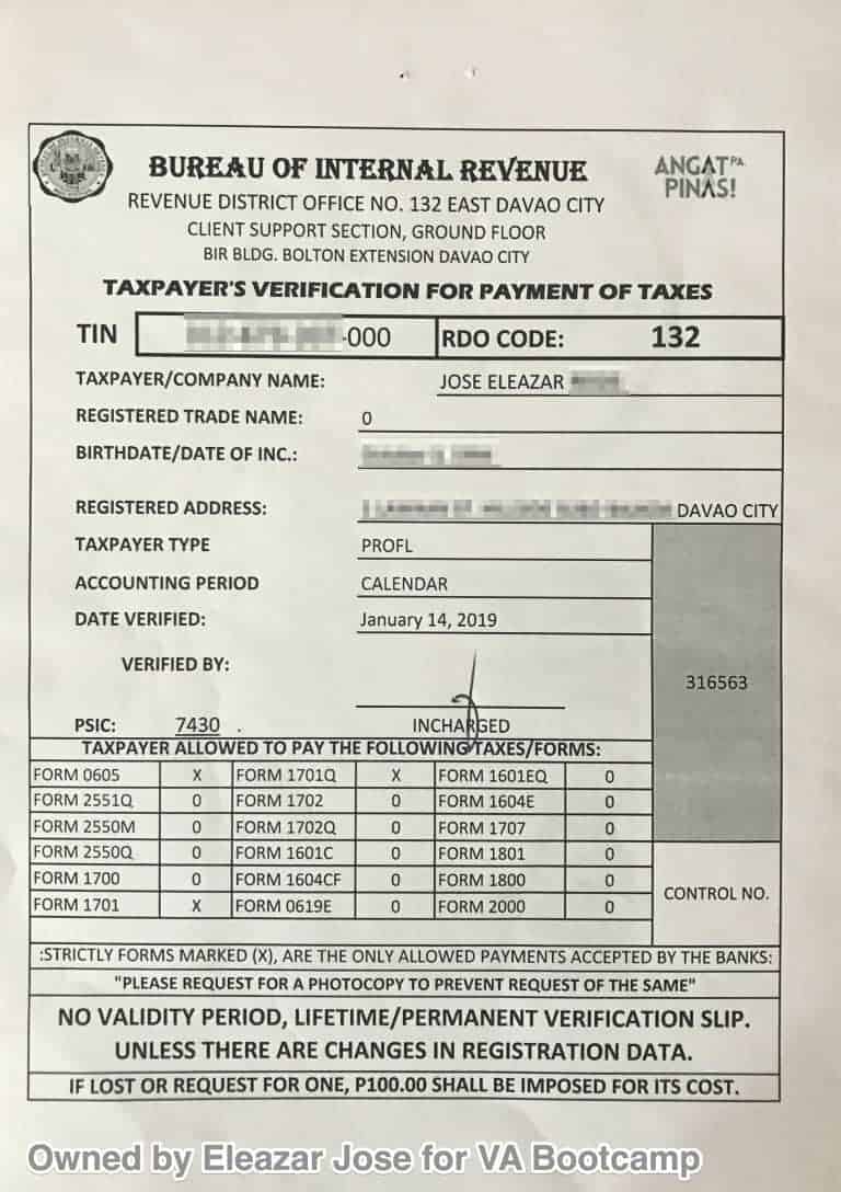 The simplest method on how to register as a freelancer in bir updated